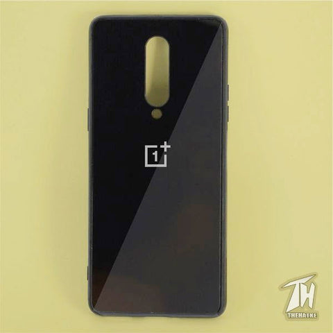 Black mirror Silicone Case for Oneplus 8 - The Hatke