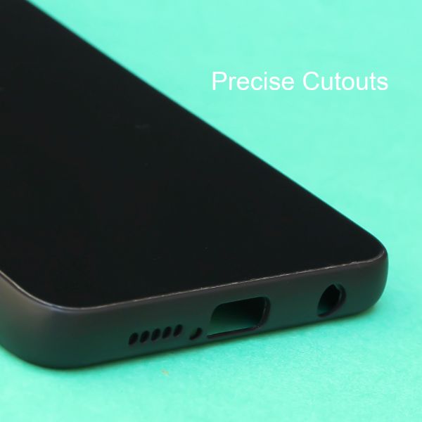 Black mirror Silicone Case for Poco X3 Pro - The Hatke