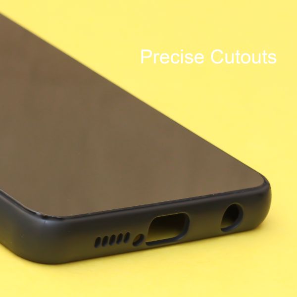 Black mirror Silicone  case for Redmi note 9 pro max - The Hatke