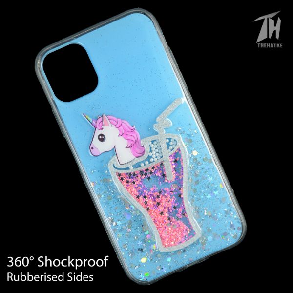 Blue 3D Unicorn Silicone Case For Apple iphone 11 pro max - The Hatke
