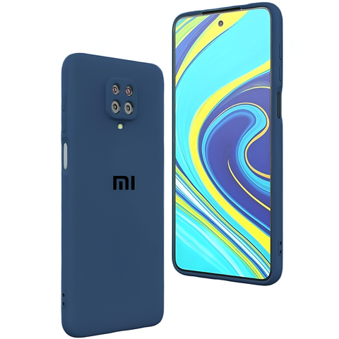 Blue Camera Original Silicone Case for Redmi Note 9 Pro - The Hatke