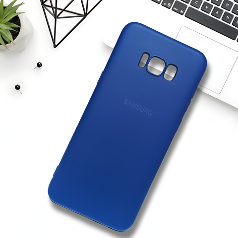 Blue Camera Original Silicone Case for Samsung S8 Plus - The Hatke