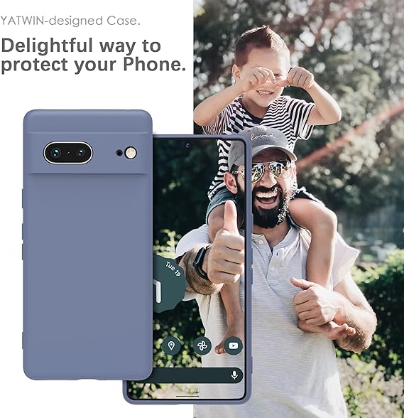 Blue Camera Original Silicone case for Google Pixel 7 - The Hatke