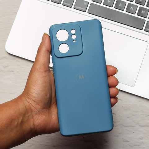 Blue Camera Original Silicone case for Motorola Edge 40 - The Hatke