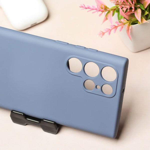 Blue Camera Original Silicone case for Samsung S22 Ultra - The Hatke