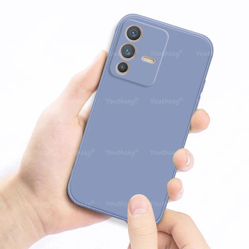 Blue Camera Original Silicone case for Vivo V23 - The Hatke