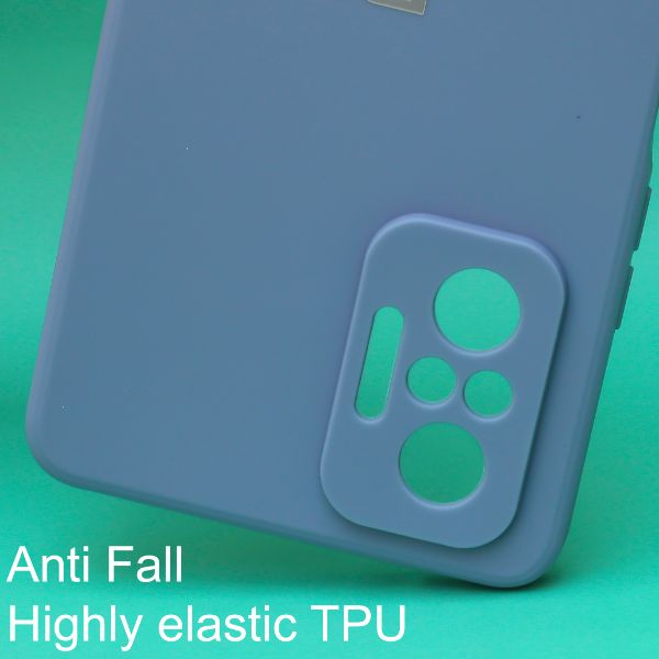 Blue Candy Silicone Case for Redmi Note 10 Pro - The Hatke