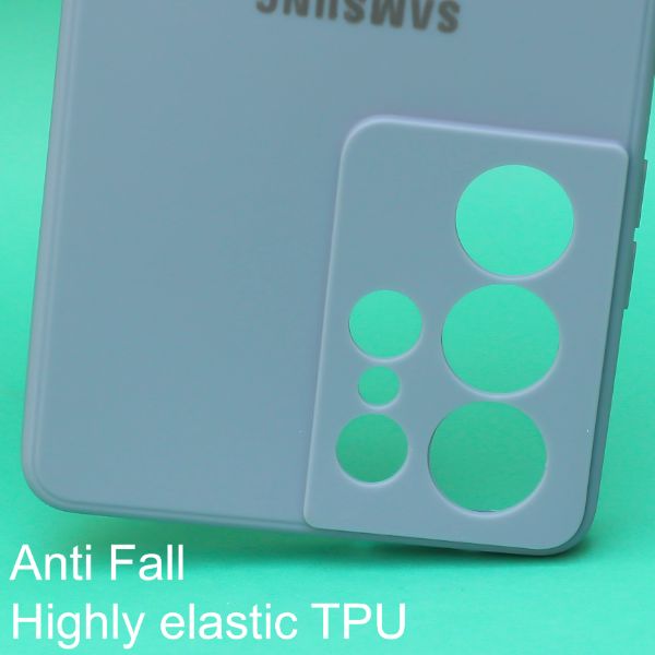 Blue Candy Silicone Case for Samsung S22 Ultra - The Hatke