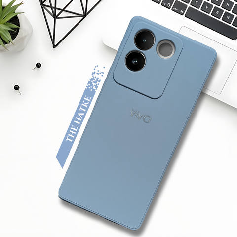 Blue Candy silicone Case for Vivo T2 Pro - The Hatke