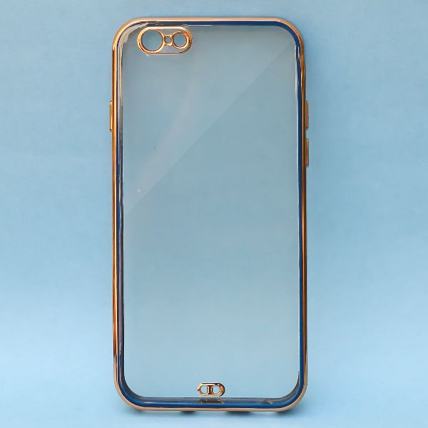 Blue Electroplated Transparent Case for Apple iphone 6/6s - The Hatke