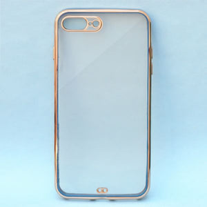 Blue Electroplated Transparent Case for Apple iphone 7 Plus - The Hatke