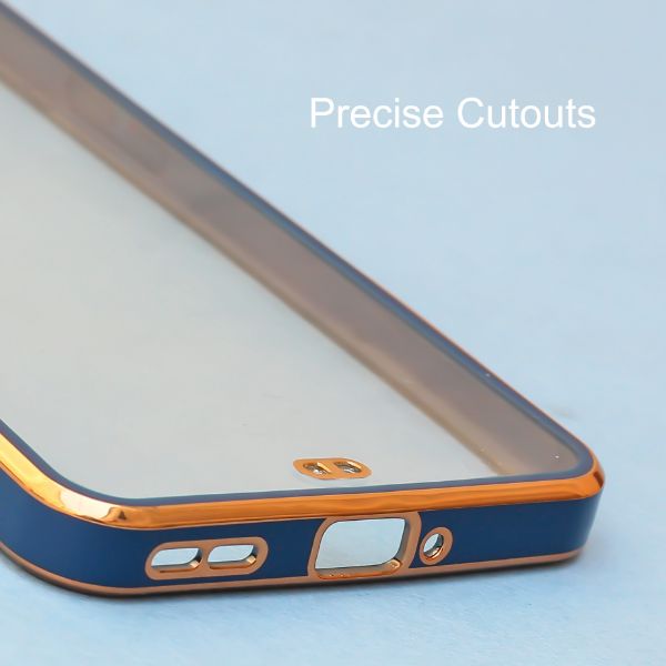 Blue Electroplated Transparent Case for Oneplus Nord - The Hatke