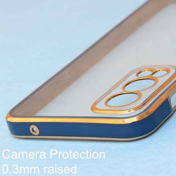 Blue Electroplated Transparent Case for Oneplus Nord 2 - The Hatke