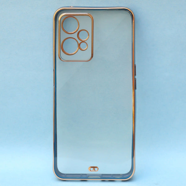 Blue Electroplated Transparent Case for Oneplus Nord CE 2 Lite - The Hatke