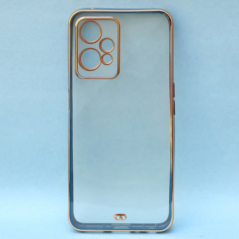 Blue Electroplated Transparent Case for Oneplus Nord CE 2 Lite - The Hatke