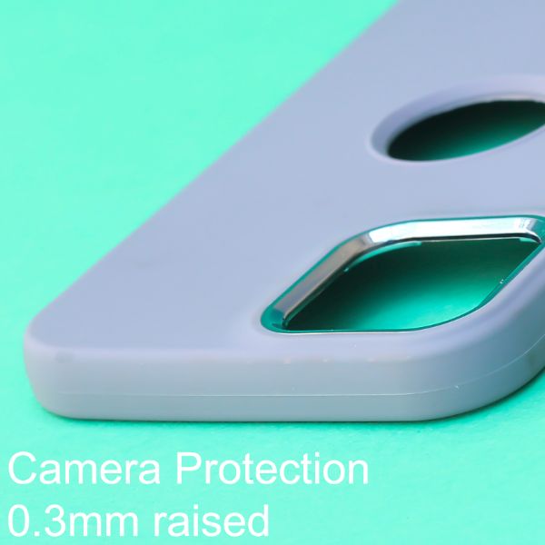 Blue Guardian Metal Logo cut Case for Apple iphone 14 Pro - The Hatke