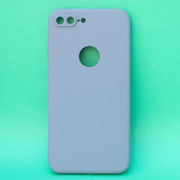 Blue Logo Cut Candy Silicone Case for Apple Iphone 7 Plus - The Hatke