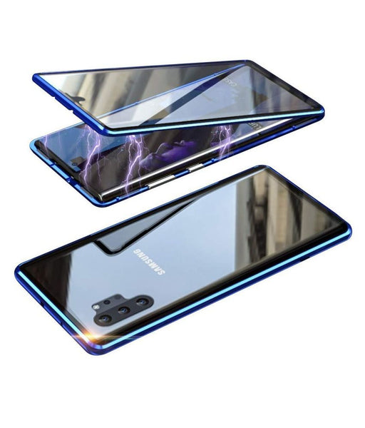 Blue Magnetic Back Case for Samsung Note 10 - The Hatke