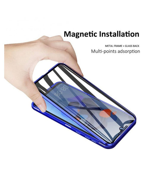 Blue Magnetic Back Case for Samsung Note 10 - The Hatke