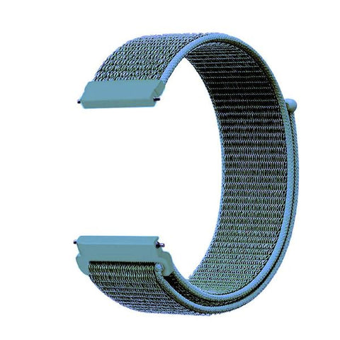 Blue Nylon Strap For Smart Watch 22mm - The Hatke