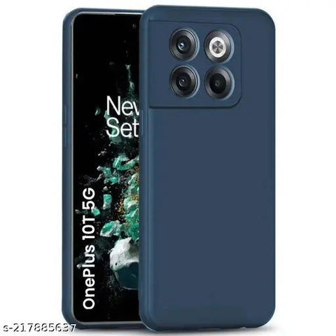 Blue Original Camera Safe Silicone case for Oneplus 10t - The Hatke