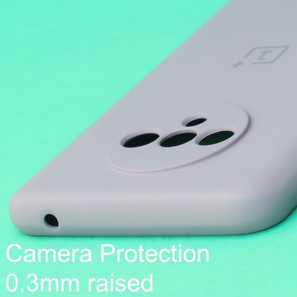 Blue Original Camera Safe Silicone case for Oneplus 7T - The Hatke