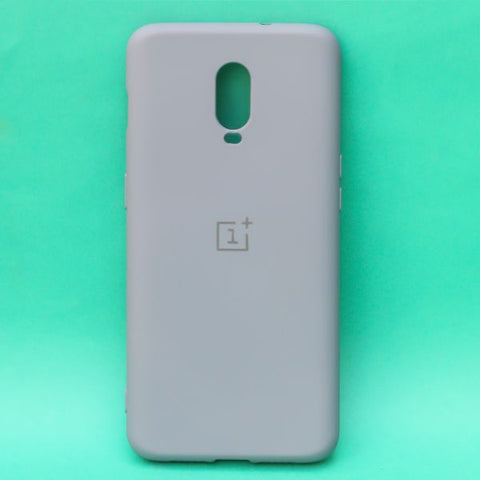 Blue Original Camera Safe Silicone case for Oneplus 7 - The Hatke