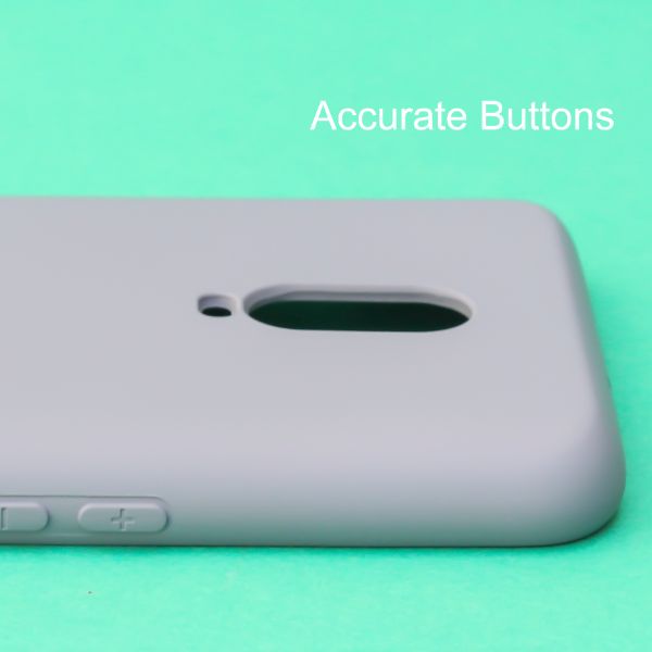 Blue Original Camera Safe Silicone case for Oneplus 7 - The Hatke