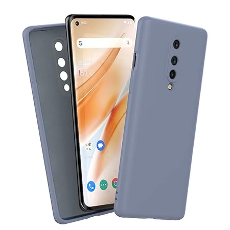 Blue Original Camera Safe Silicone case for Oneplus 8 - The Hatke