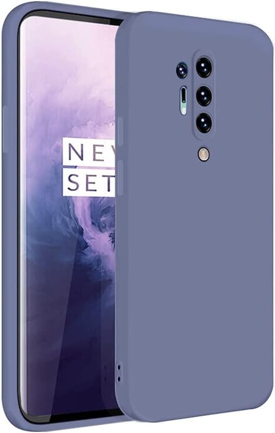 Blue Original Camera Safe Silicone case for Oneplus 8 Pro - The Hatke