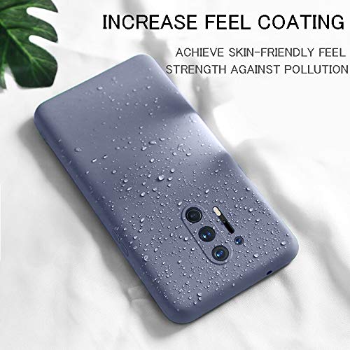 Blue Original Camera Safe Silicone case for Oneplus 8 Pro - The Hatke