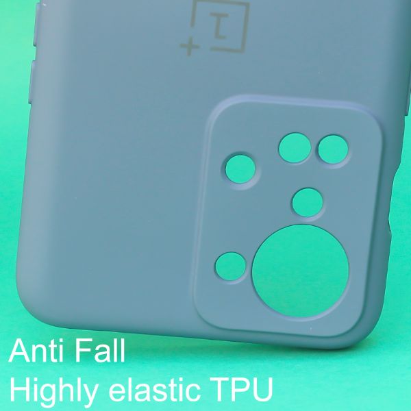 Blue Original Camera Safe Silicone case for Oneplus Nord 2t - The Hatke