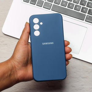 Blue Original Camera Safe Silicone case for Samsung S23 FE - The Hatke