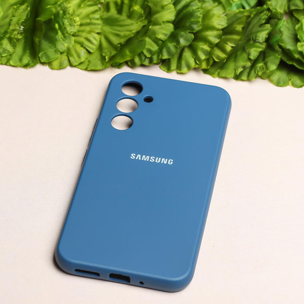 Blue Original Camera Safe Silicone case for Samsung S23 FE - The Hatke