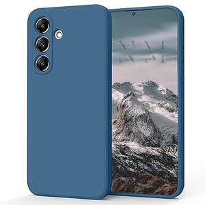 Blue Original Camera Safe Silicone case for Samsung S24 Plus - The Hatke