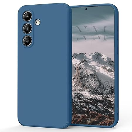 Blue Original Camera Safe Silicone case for Samsung S24 Plus - The Hatke