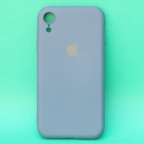 Blue Original Camera Silicone case for Apple iphone XR - The Hatke