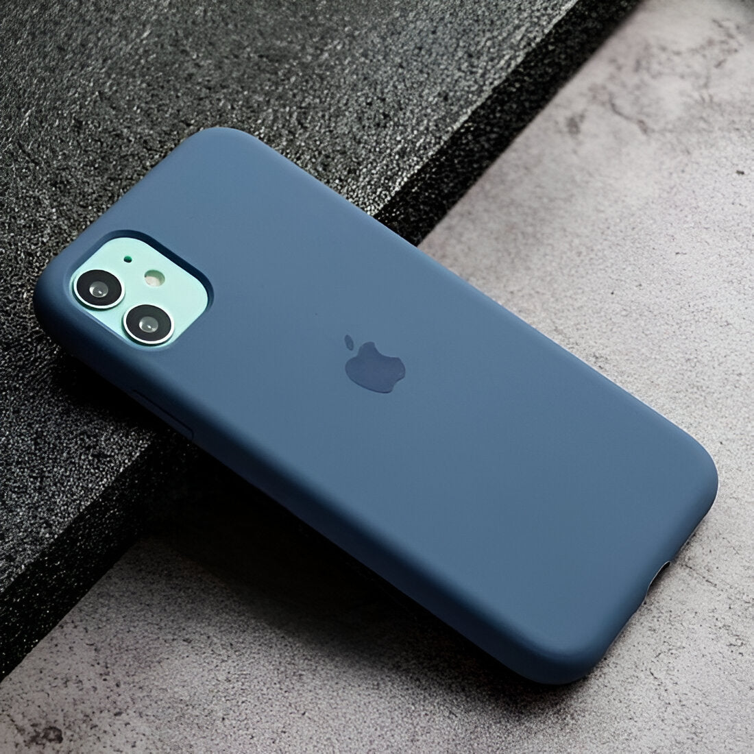 Blue Original Silicone case for Apple iphone 11 - The Hatke