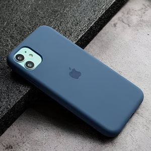 Blue Original Silicone case for Apple iphone 11 - The Hatke