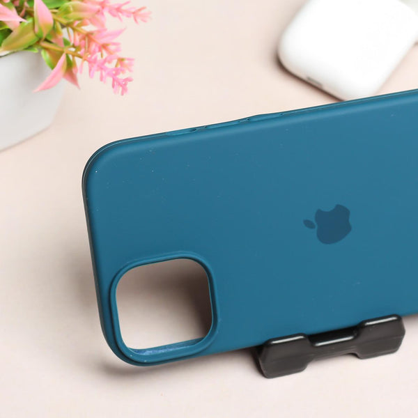 Blue Original Silicone case for Apple iphone 14 - The Hatke
