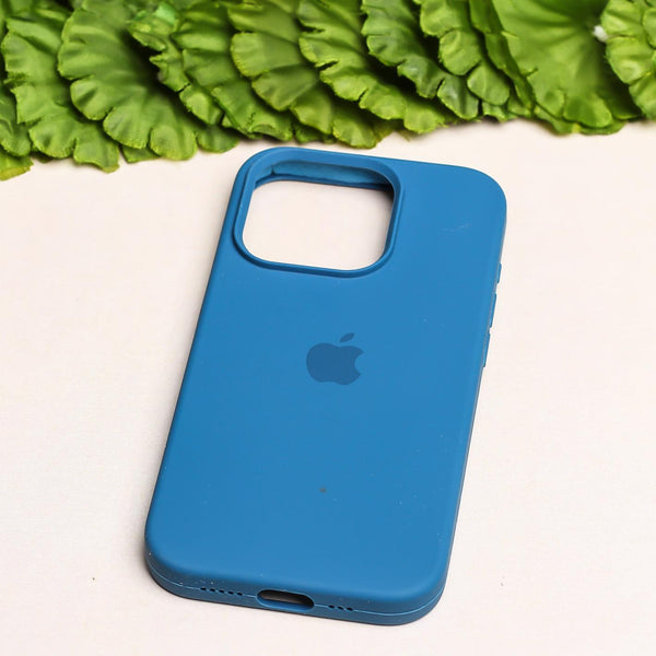 Blue Original Silicone case for Apple iphone 14 Pro - The Hatke