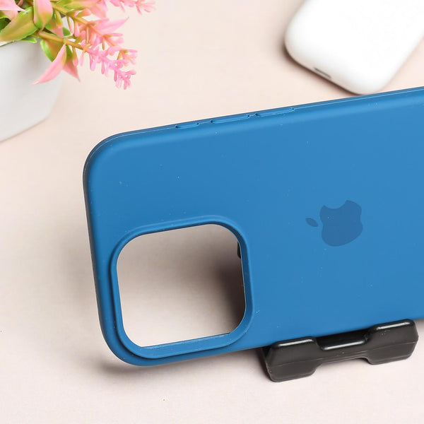 Blue Original Silicone case for Apple iphone 15 Pro Max