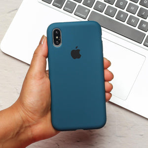 Blue Original Silicone case for Apple iphone XS Max - The Hatke