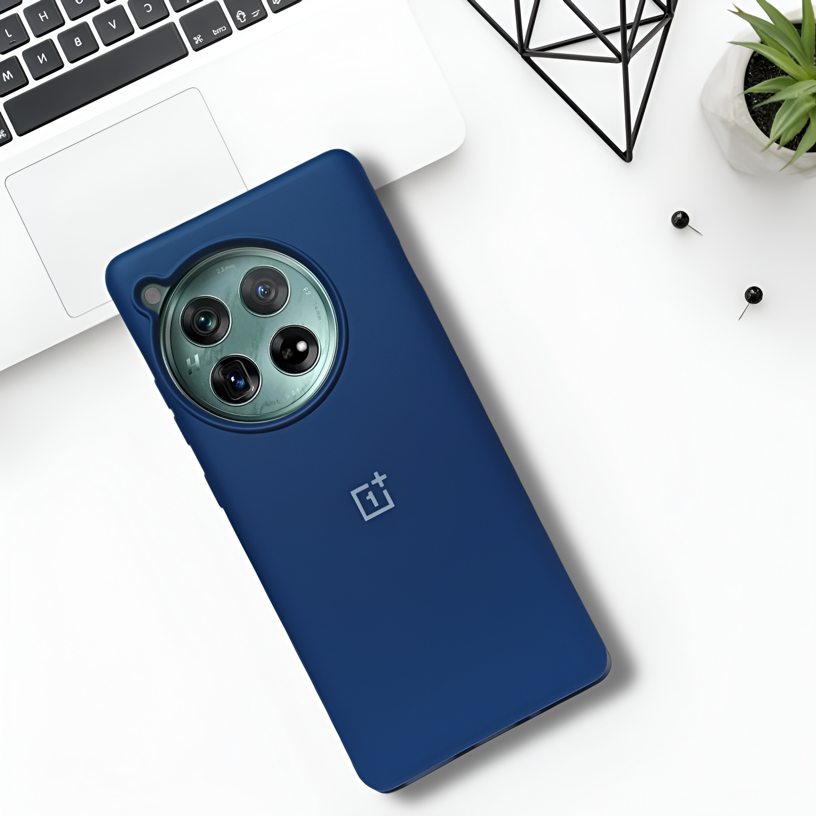 Blue Original Silicone case for Oneplus 12 - The Hatke