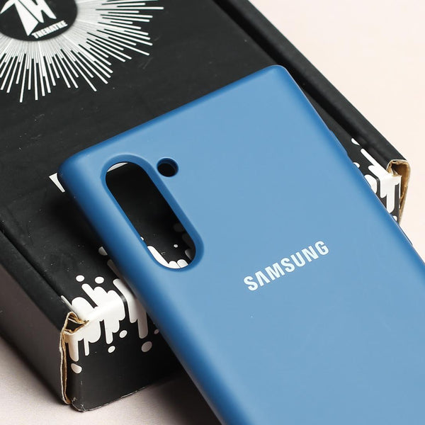 Blue Original Silicone case for Samsung Note 10 - The Hatke