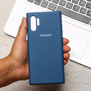 Blue Original Silicone case for Samsung Note 10 Plus - The Hatke