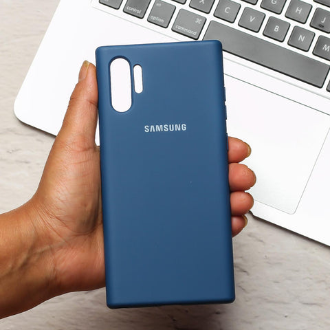 Blue Original Silicone case for Samsung Note 10 Plus - The Hatke