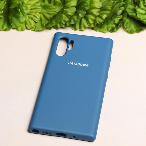 Blue Original Silicone case for Samsung Note 10 Plus - The Hatke