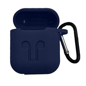 Blue Silicone Case For Apple Airpods 1/2 - The Hatke