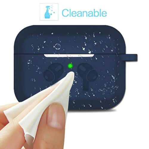 Blue Silicone Case For Apple Airpods Pro - The Hatke